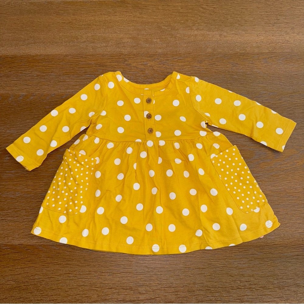 Carter's Yellow Polka Dot Dress.
